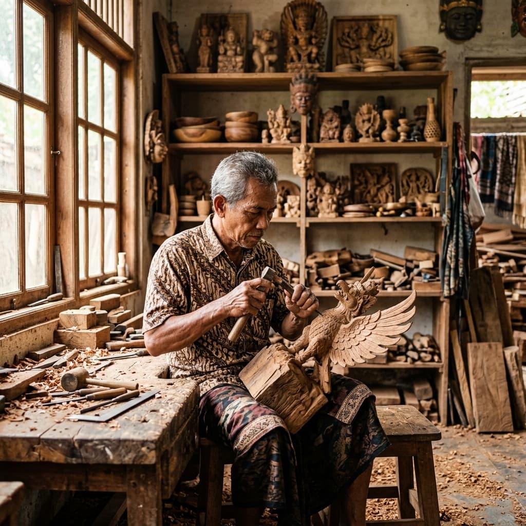Sentuhan Seni Kayu Alami & Abadi